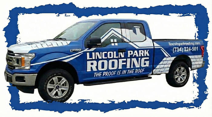 Lincoln Park Roofing Truck